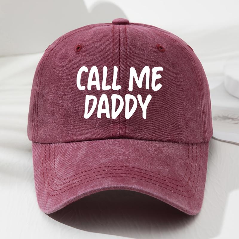 

Men s and Women s Same Style Printed Letters CALL ME DADDY Soft Top Baseball Cap Retro Fashion Outdoor Hat кларет