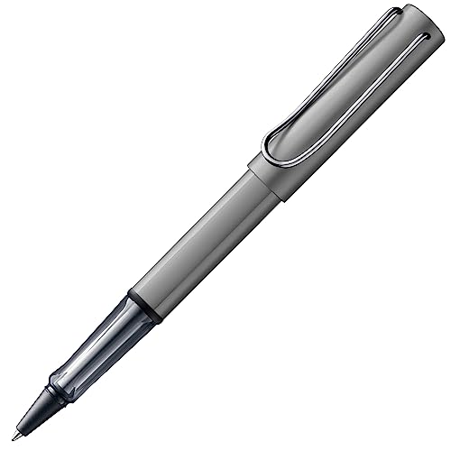 LAMY AL-star Graphite Rollerball Pen - Clear, Ergonomic Grip, Medium Line Width - Lightweight Aluminum Body - Includes LAMY M 63 Black Rollerball Refi