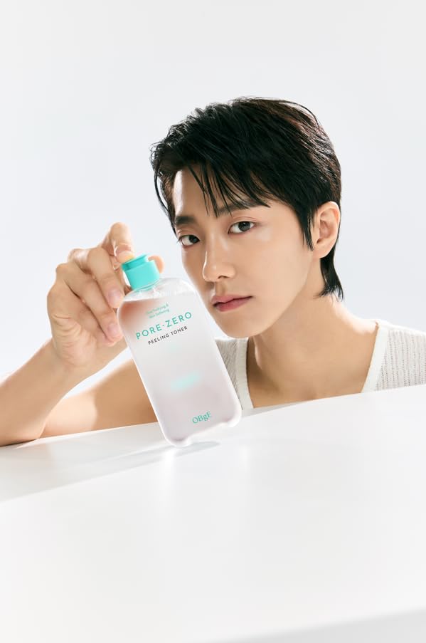 OBgE Pore Zero Peeling Toner 310ml cica niacinamide for sensitive and dark High-concentration skin, dullness, sebum, spots.