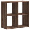 Bookshelf Brown Oak Effect 68.5 x 32 x 68.5 cm Engineered Wood