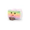 Apricot Lamb Sliced Rainbow Cake Plush Toy - Soft, Cute, Fluffy 7cm Slice