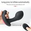 Drahtlose Fernbedienung Prostata Massage Vibrator Aufblasbarer Analplug Expansion Vibrations-Analsexspielzeug für Mann Frau