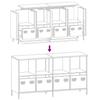 Sideboard Pink 135 x 39 x 73.5 cm Cold Rolled Steel