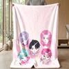 Coperta Morbida Calda Leggera in Flanella Stampata Kpop Demon Hunters Coperta per Tutte le Stagioni per Divano Letto Campeggio Decorazione Casa Regalo di Festa