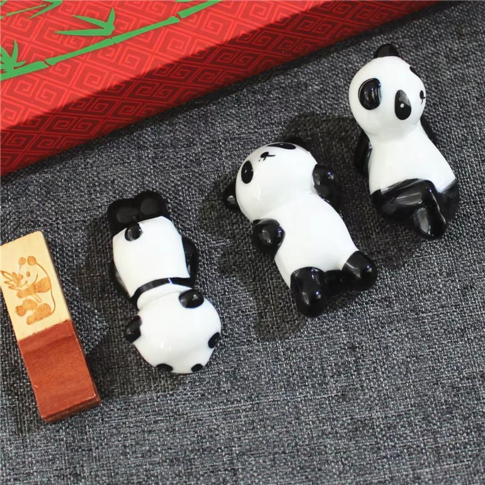 2 Pair Non-slip Panda Chopsticks Gift Set With Chopstick Rest Sushi Chopsticks  Present