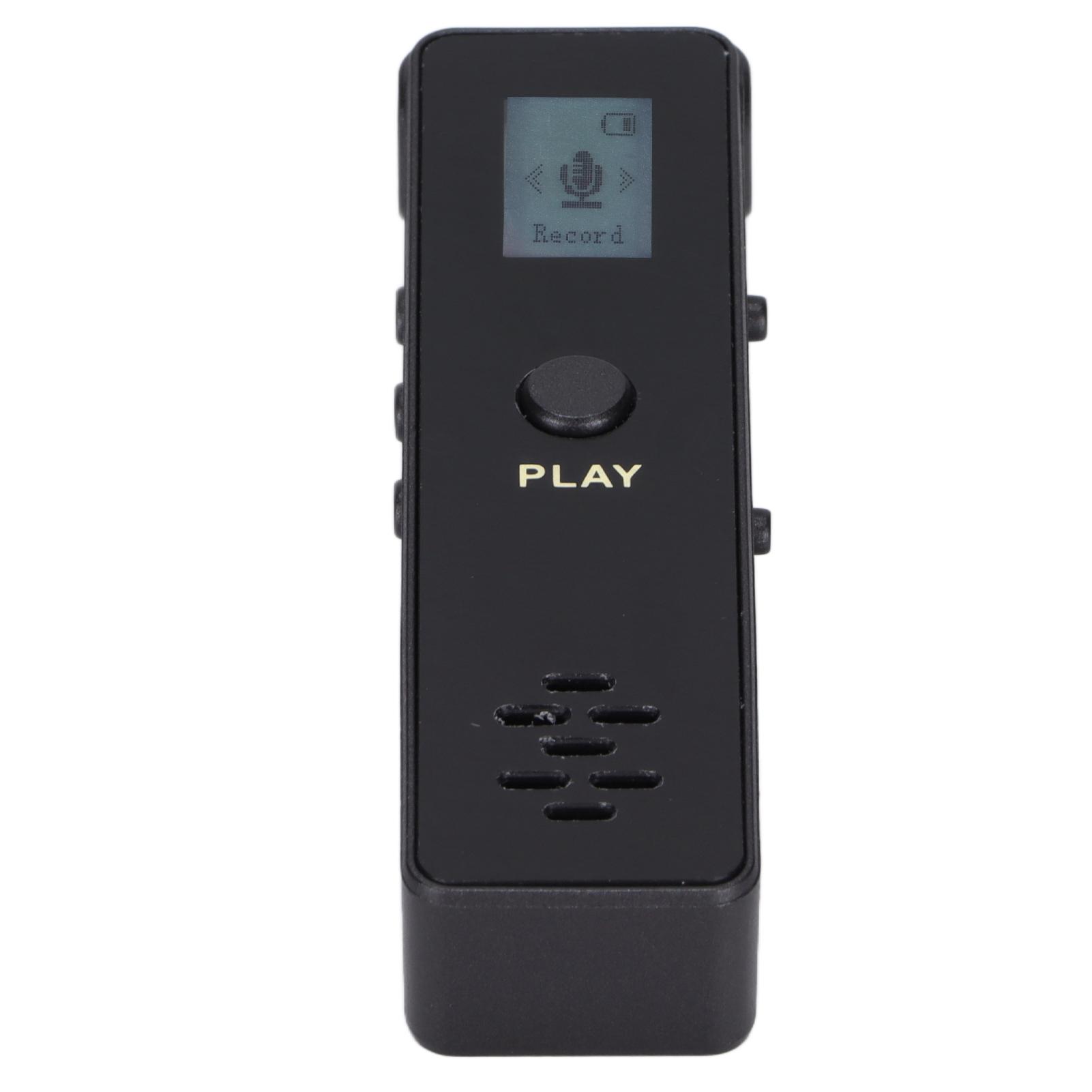 

Digital Voice Recorder Noise Reduction Stereo Screen o Recording Device with MP3 PlayerBlack чёрный