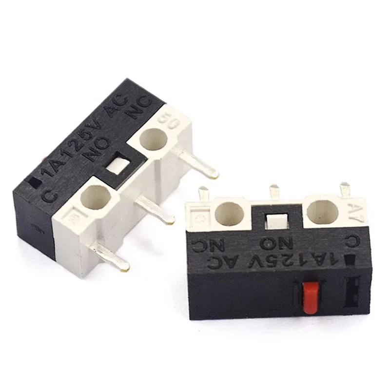 20PCS 3 Pins Mini Micro Limit Switch C NO NC PCB Terminals SPDT Roller Arc Lever Snap Action Push Micro Mouse Switches 1A 125V
