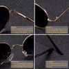 1Pc Brand Designer Polarized Round Sunglasses Classic Small Vintage Retro Glasses Women Metal Eyewear