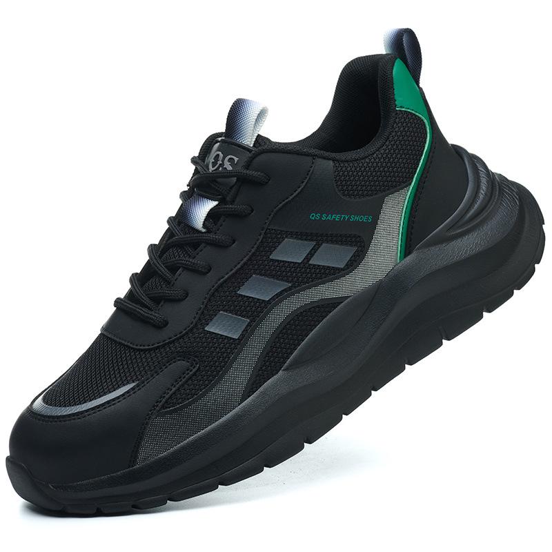 Men's Cross-Border Breathable Steel Toe Safety Shoes: Non-Slip, Wear-Resistant, Anti-Smash, Anti-Puncture, Soft Work Shoes