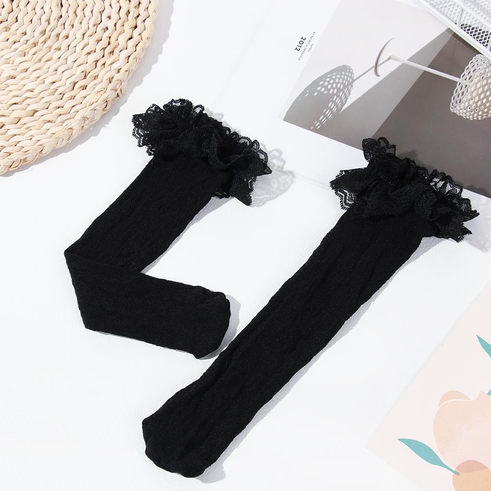 Maid Girl Gift Cosplay Costumes Accessories Lace Bow Socks Transparent Lolita Socks Knee High