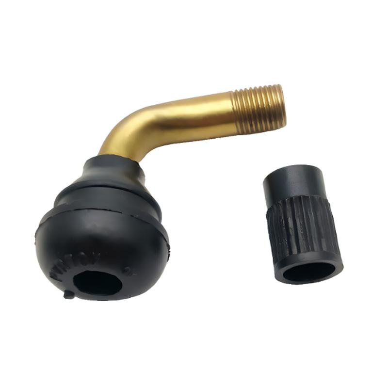 Tubeless Tyre Tire Copper Valve Stems 90 Degree Angle Pull-In Auto Scooter Motorbike Motorcycle ATV PVR70 Extension Adaptor Valve Stems 1