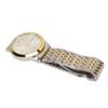 Watch for Men Quartz Day Date Waterproof Casual Luxury Luminous Fashion Dress Watch with Alloy Watchband for Business Gold White