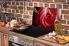 Glass protective plate for the stove 2x45x52 Rose