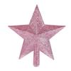 Christmas Holiday Tree Top Star With Glitter Finish Plastic Material 6 Inch Size Suitable For Tree Topping And Festive Use