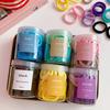 50Pcs Women Hair Ties Vibrant Color High Elasticity Hair Bands No Damage Strong Hold Ponytail Holder Versatile Hair Accessories
