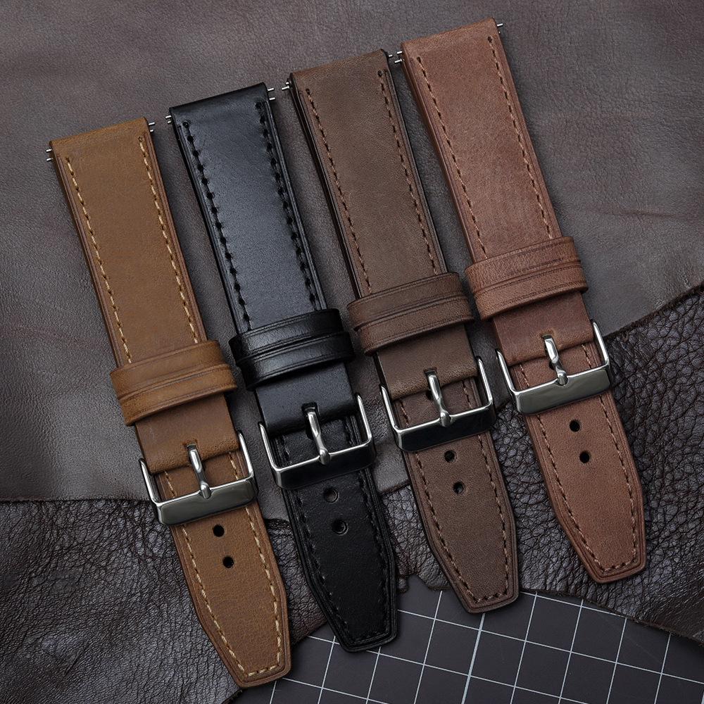 Genuine Leather Watch Strap for Fiyada Mach J-20 GA881007, Men's Cowhide, 22mm/20mm