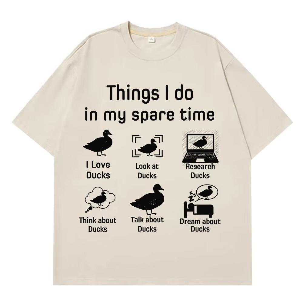 Funny Duck Meme Vintage Tshirt Men Women Luxury Casual Tshirt pure Cotton Fashion Pop music Streetwear Springsummer