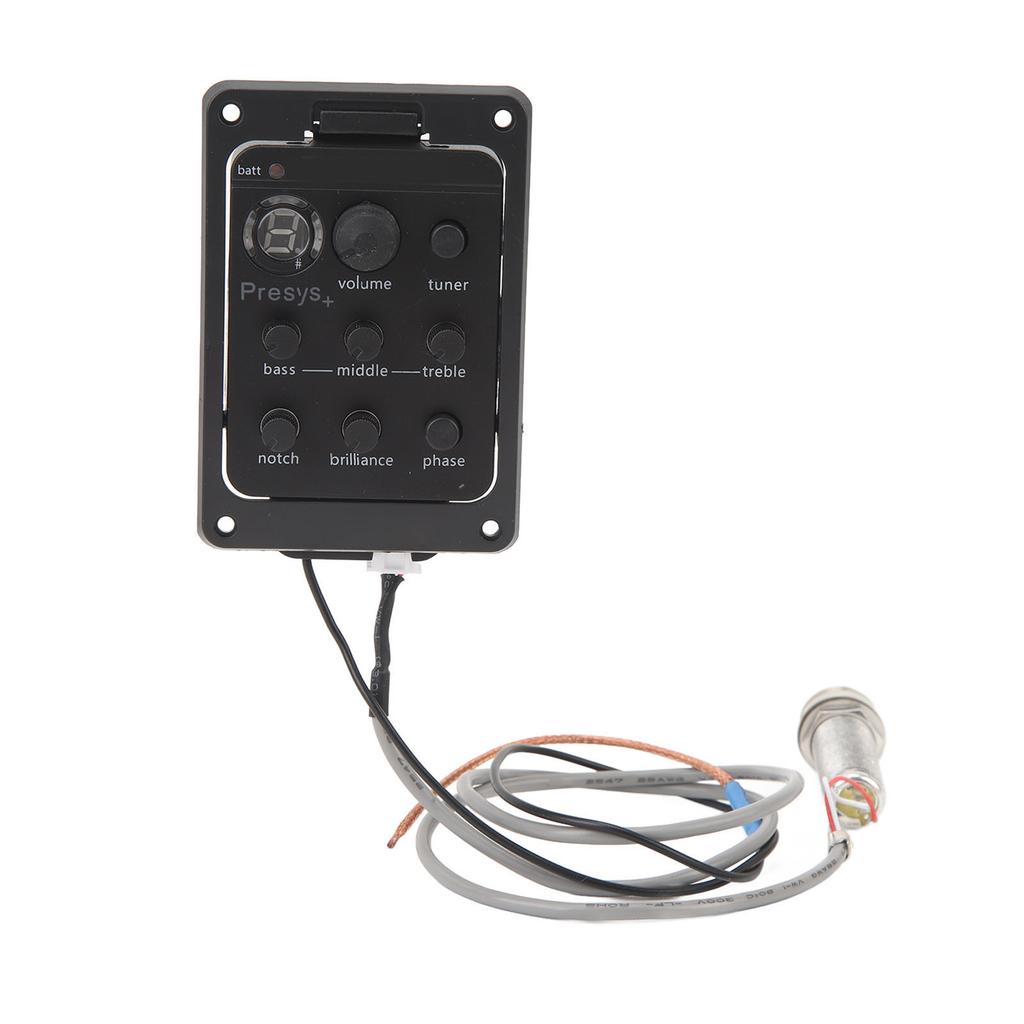 Guitar Pickup EQ Box Quick Picking Accurate Amplification Guitar Pickup Tuner Electric Box Equalizer