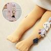 Girls' Thermal Leggings: 2020 New Style with Rabbit Design - Footed Baby and Toddler Tights for Spring and Autumn.
