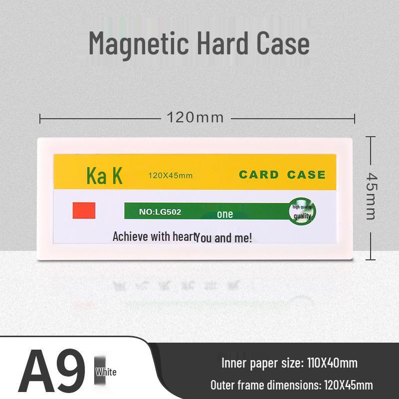 Kashi Magnetic Signboard: A-type Strong Magnetic Label for Shelves & Cabinets, with Buckle Feature