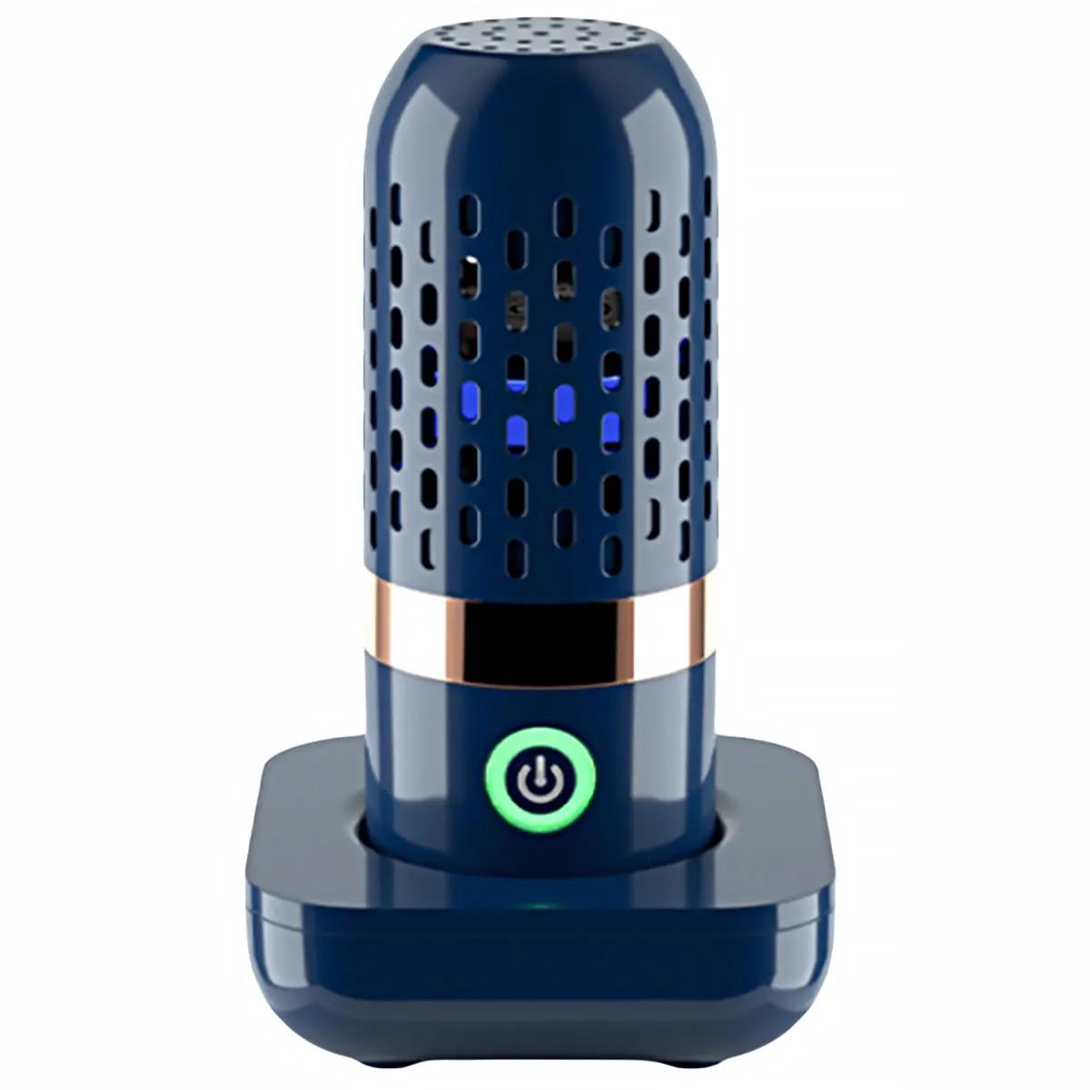 

Машина для миття овочів і фруктів Бездротова машина для очищення харчових продуктів у формі капсули, побутова машина для дезінфекції пестицидів, очищувач овочів синій