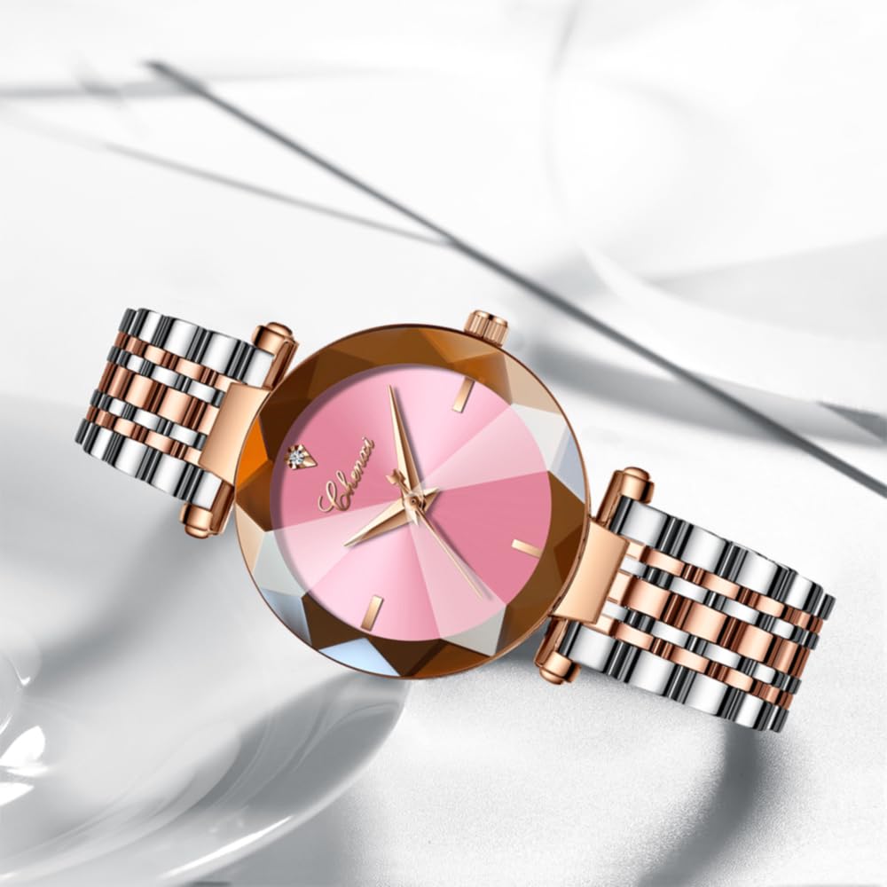 Popular Ladies Japanese Stainless Fashionable Gift for Crystal Watches, Waterproof, Cute, Quartz, Business, Steel, Watches, Girlfriend, Dial,