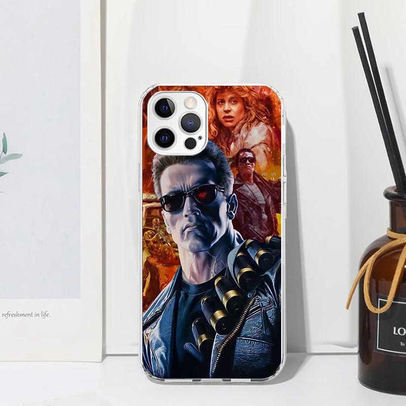 Arnold Schwarzenegger Terminator Phone Case For Iphone 17 Air 16 15 Plus 16E 14 Pro Max 13 Mini 12 11 7 8 SE Fundas Soft Back Co