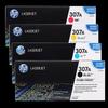 HP 307A CE740A Original 4-Color Toner Cartridge Set