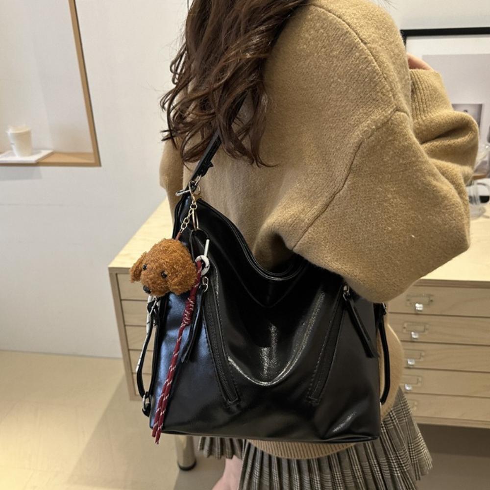 Double Shoulder Bag for Work Retro Tee-Use Large Capaci Commuter Tote Bag Casual Single Shoulder Bapa Leisure Bolsas De Mujer