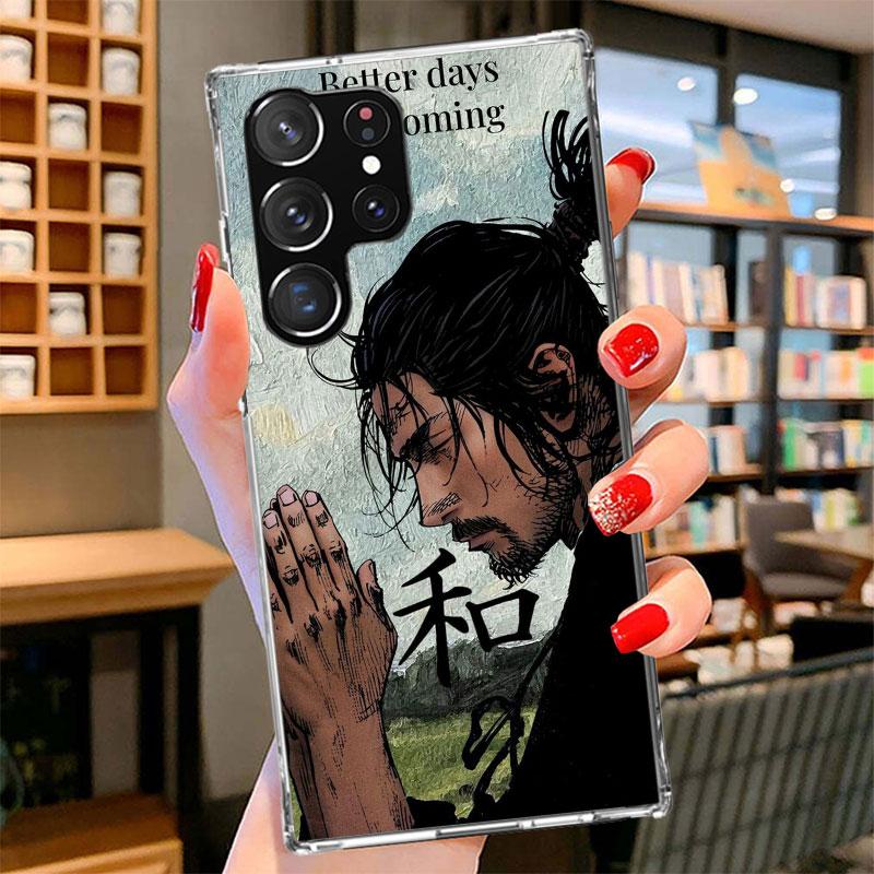 Anime Vagabond Samurai Phone Case For Samsung Galaxy S26 S25 Edge S24 Ultra S23 S22 Plus S21 S20 FE Soft Fundas Shell Galaxy S25