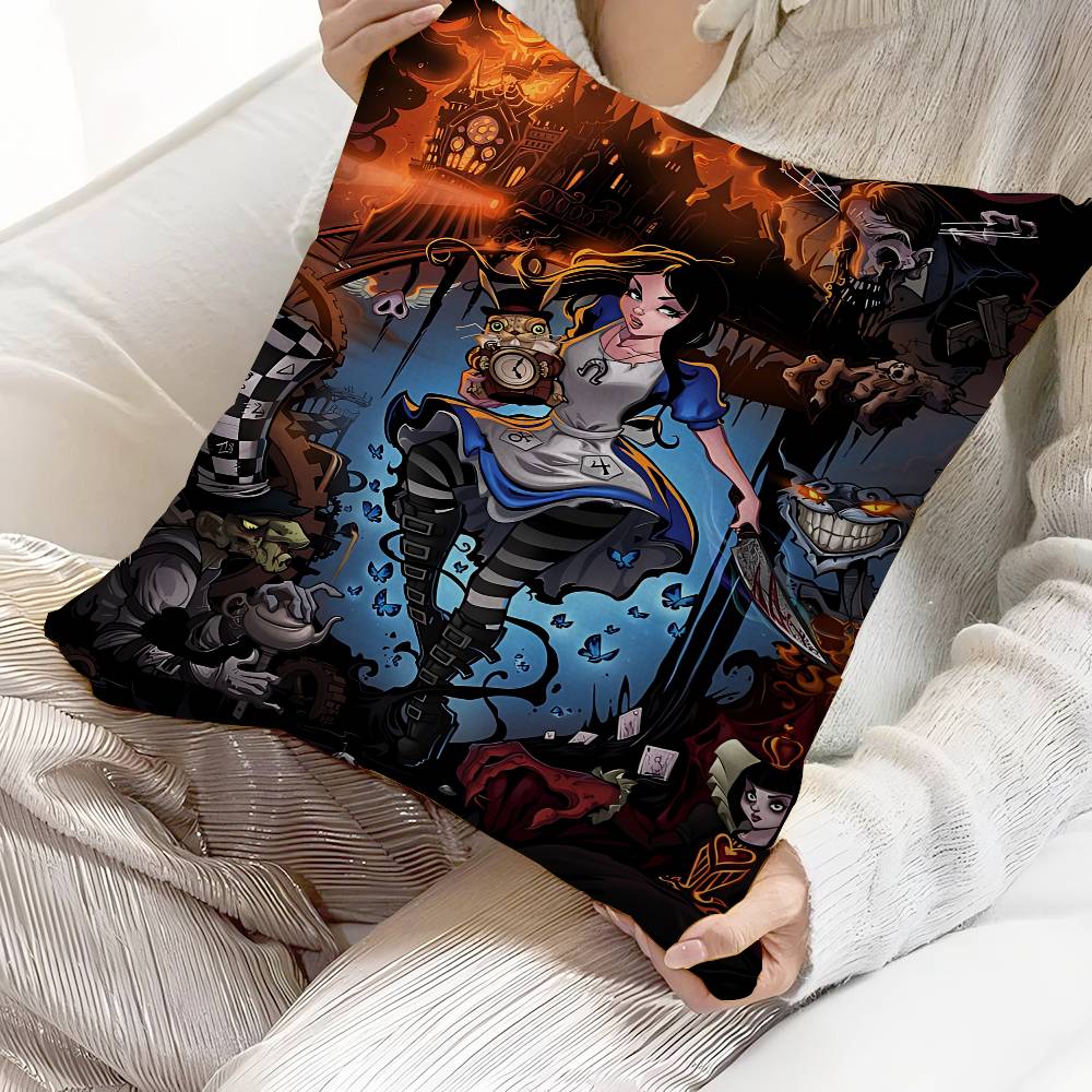 A-Alice M-Madness R-Returns Cushion Cover Inches Farmhouse Decor Home Throw Pillow Covers For Couch Decorations