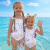 Girls One Piece Swimsuit Summer Animal Print Kids Swimwear Sleeveless Casual Beachwear Toddler Bathing Suit for Children
