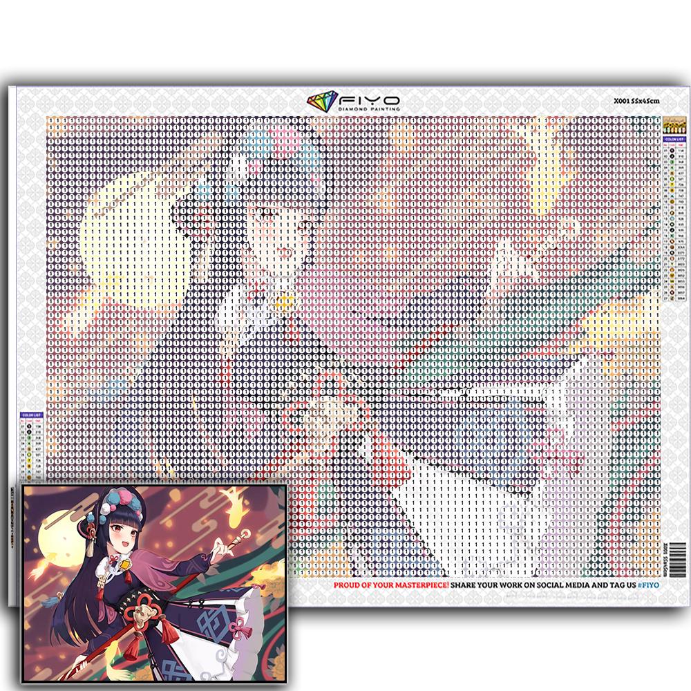 Diamond Painting Genshin YunJin Stitch Diamond Mosaic Craft Diamond Embroidery Painting