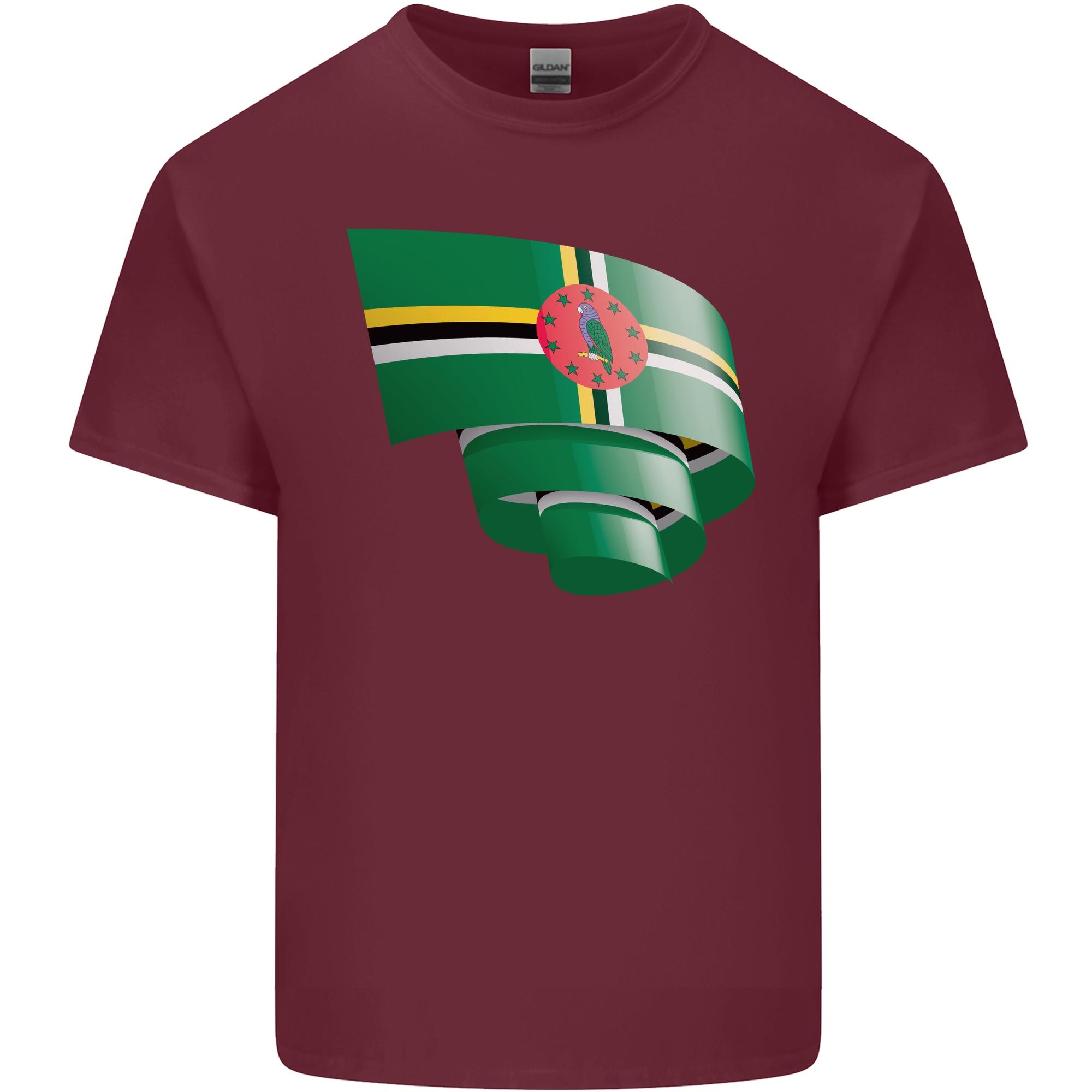 Curled Dominica Flag Dominican Day Football Unisexs Light Cotton TShirt S