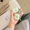 Striped Four-leaf Clover for AirPods4 Apple 2/3rd Generation Pro2 Bluetooth Wireless Headset Cover Pendant Cute Girl