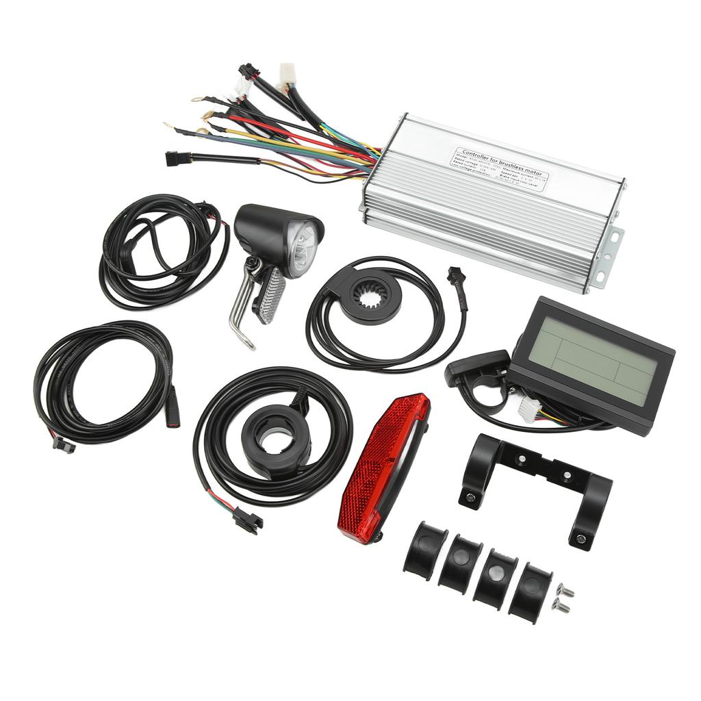 Electric Bike Conversion Kit LCD3 Meter 30A Sine Waving Control System for 48V 1000W Motor