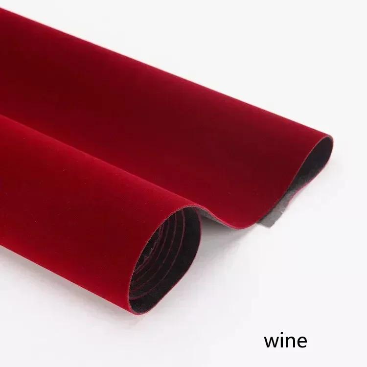 45/90*145cm 1.2mm Thick Self-adhesive Velvet Fabric Automotive Interior Furniture Decoration Scratch Resistant Plush Fabrics