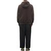 Loose Fit Letter Hoodie Long Sleeve Sweatshirt Men tops Brown LE2204HD02BR