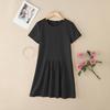 ZANZEA Women Summer Casual Round Neck Short Sleeve Dress