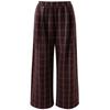 Sancai Women's 2025 Winter Plaid Elastic Waist Loose Straight Leg Pants