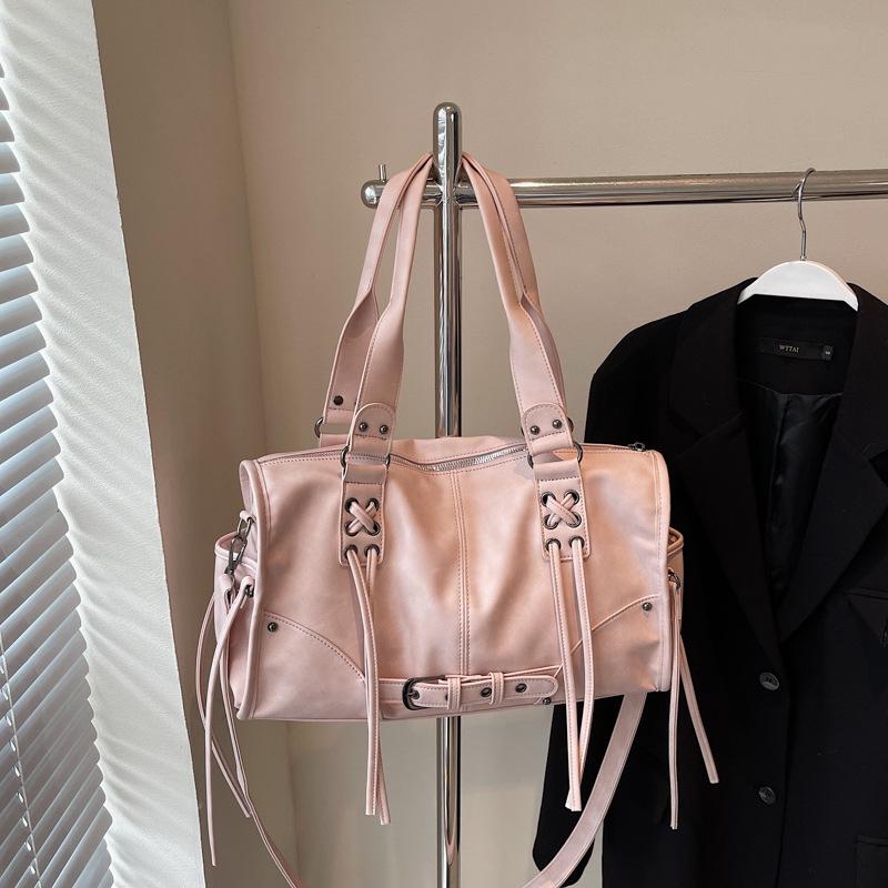 2025 Retro Motorcycle Crossbody Bag: Stylish & Spacious One-Shoulder Handbag for Women