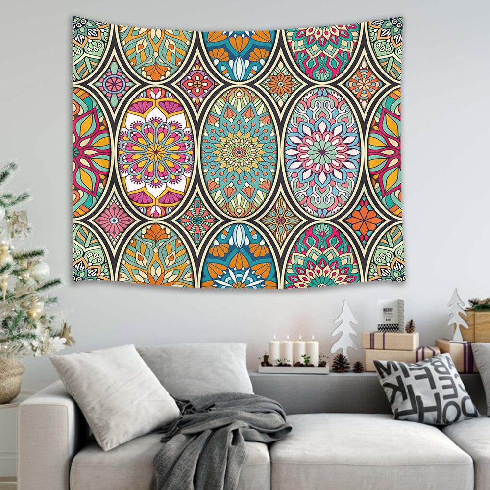 Tapestry Custom Psychedelic/macrame/gobelin/aubusson/world Map/bohemian Style Tapestry