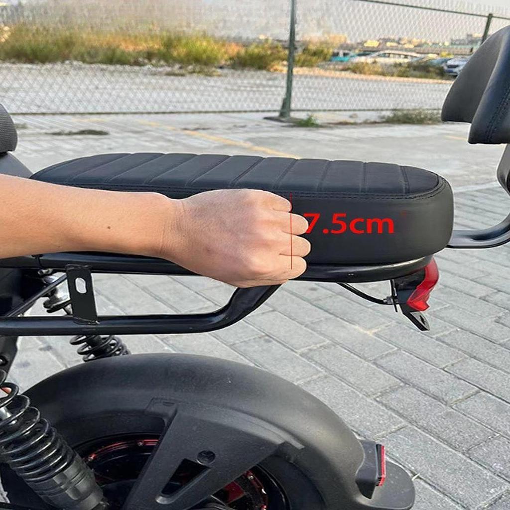 Bicycle Manned Seat Pad Rear Passenger Cushion Practical Universal Leather Soft Saddle