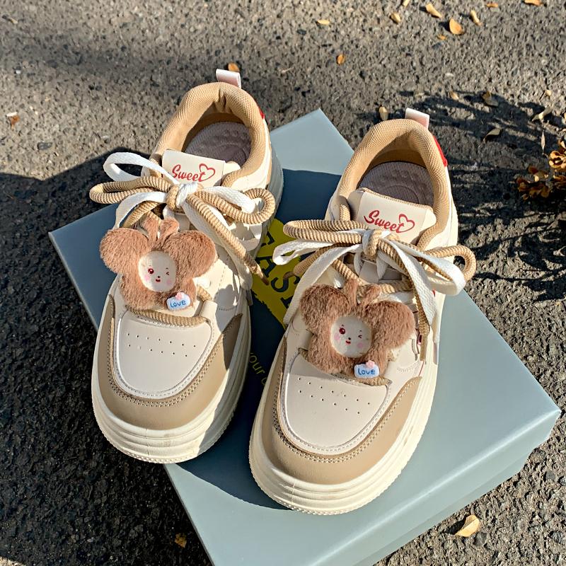 

Fashion Women s Casual Sports Shoes Spring New Round Head Splicing Front Strap Thick Sole Non-slip Single Shoes 40 хаки