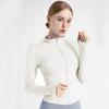 Women's Tracksuit Jacket Slim Fit Long Sleeved Fitness Coat Yoga Tops with Thumb Holes Gym Jacket Workout Sweatshirts