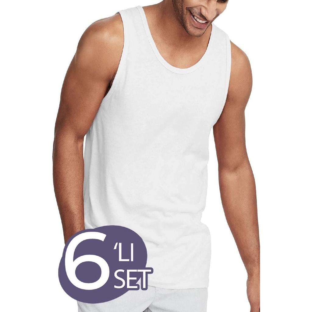 Gray Men's Combed Cotton Undershirt 6 Pack Cotton