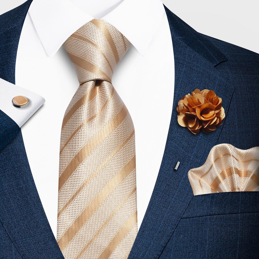 Fashion Men'S Paisley Tie Suit Pocket Towel Set 8Cm Polyester Jacquard Business Dress Tie