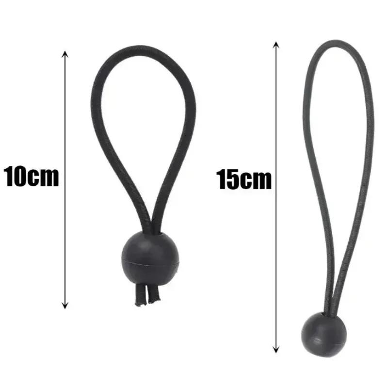 Corde Élastique d'Extérieur Cords Bungee Portables Fixation de Tente Bâche Auvent Canopée Robuste Sangle d'Arrimage pour Abri Cargo