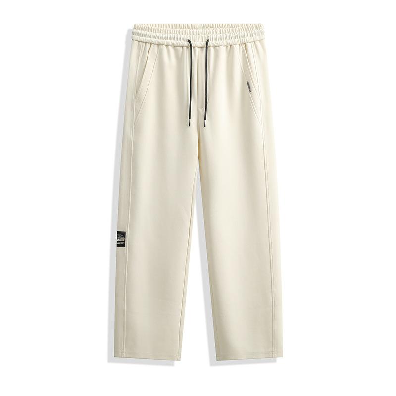 

Men s spring and autumn new casual sweatpants loose and versatile solid color blue and young straight sweatpants trousers men 4XL