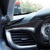 Carbon Fiber Above Driver Side Air Vent Cover Trim For Toyota Hilux 2015-